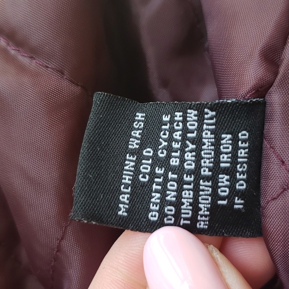 Women's New Look Burgandy Bomber Jacket - Size 1X - Picture 9 of 12